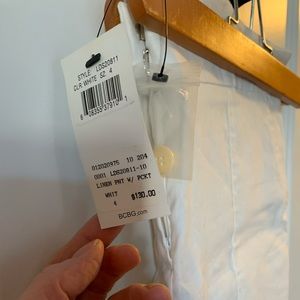 White BCBG palazzo pants brand new